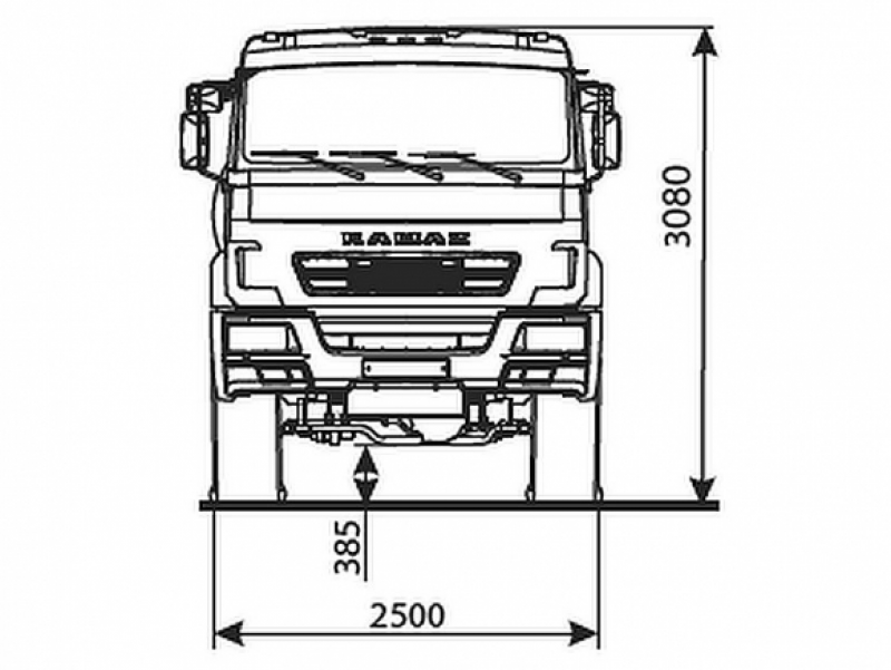 43118-3938-48(A5) Шасси КамАЗ