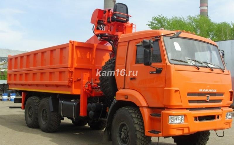 КАМАЗ 43118 самосвал с КМУ КАНГЛИМ 1256 (7 тн)