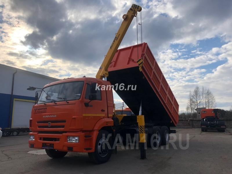 КАМАЗ 65115 самосвал с КМУ Soosan 513