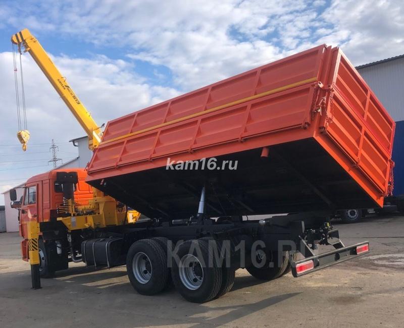 КАМАЗ 65115 самосвал с КМУ Soosan 513