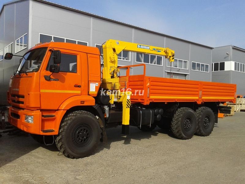 КАМАЗ 43118 с кран манипулятором Soosan 513
