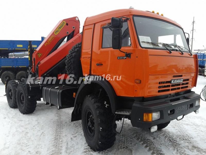 Тягач КАМАЗ 43118 с КМУ Palfinger 23500 (без электроники)